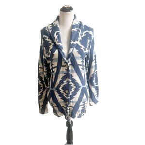 Vintage Chaps Women’s Aztec Shawl Collar Button Cardigan Size XL Southwestern